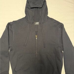 Men's Classic Black Zip-Up Hoodie